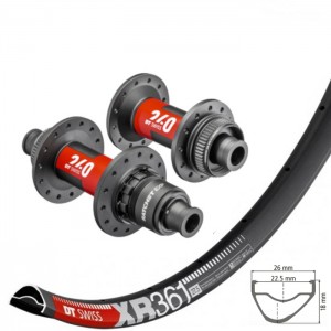 DT Swiss XR361 wheelset with DT Swiss 240 EXP CL hubs